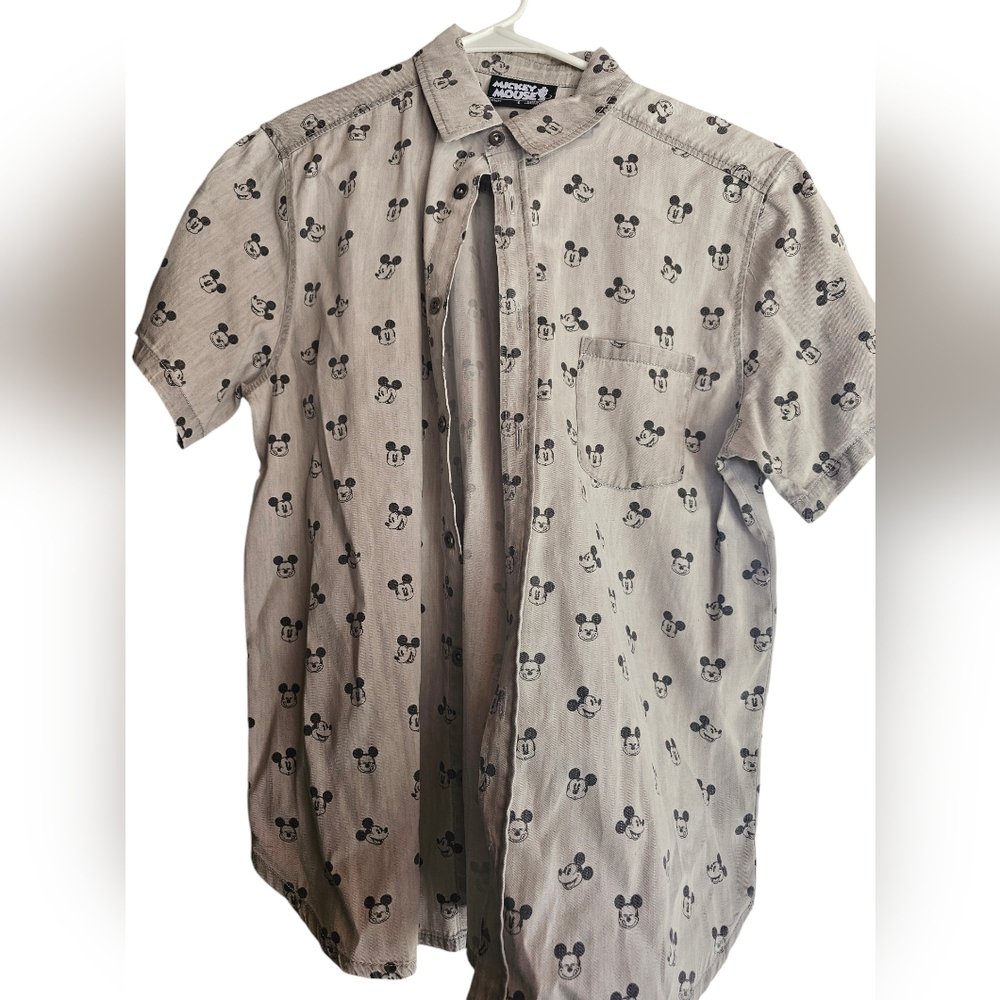 Disney Mickey Mouse Button Up Shirt
